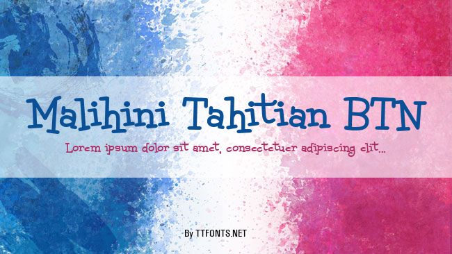 Malihini Tahitian BTN example